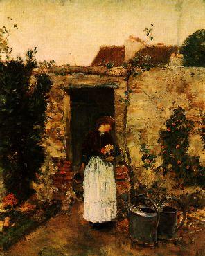 Childe Hassam The Garden Door oil painting image